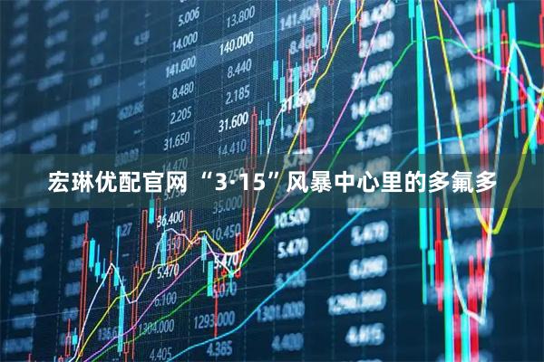 宏琳优配官网 “3·15”风暴中心里的多氟多