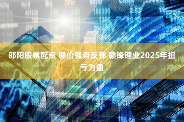 邵阳股票配资 锂价强势反弹 赣锋锂业2025年扭亏为盈