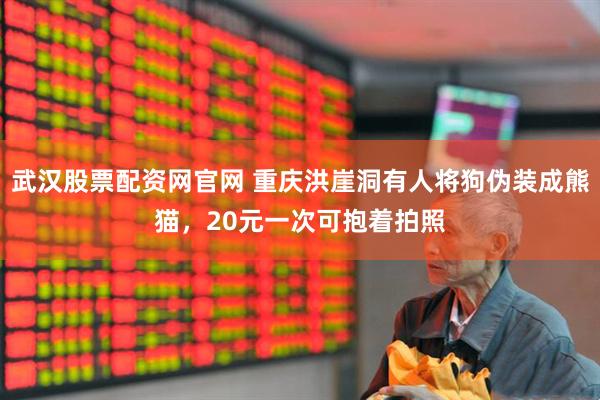 武汉股票配资网官网 重庆洪崖洞有人将狗伪装成熊猫，20元一次可抱着拍照